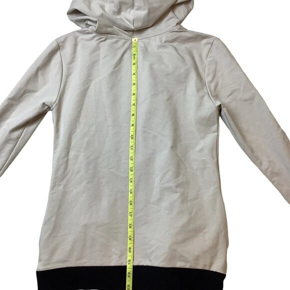 i'cona Women's Hooded Full Zip Jacket Size Small Taupe - Picture 9 of 11